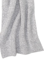 Granite Grey Super Soft Ribbed Scarf