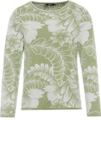 Green Floral Design Jumper