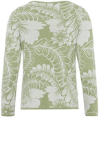 Green Floral Design Jumper