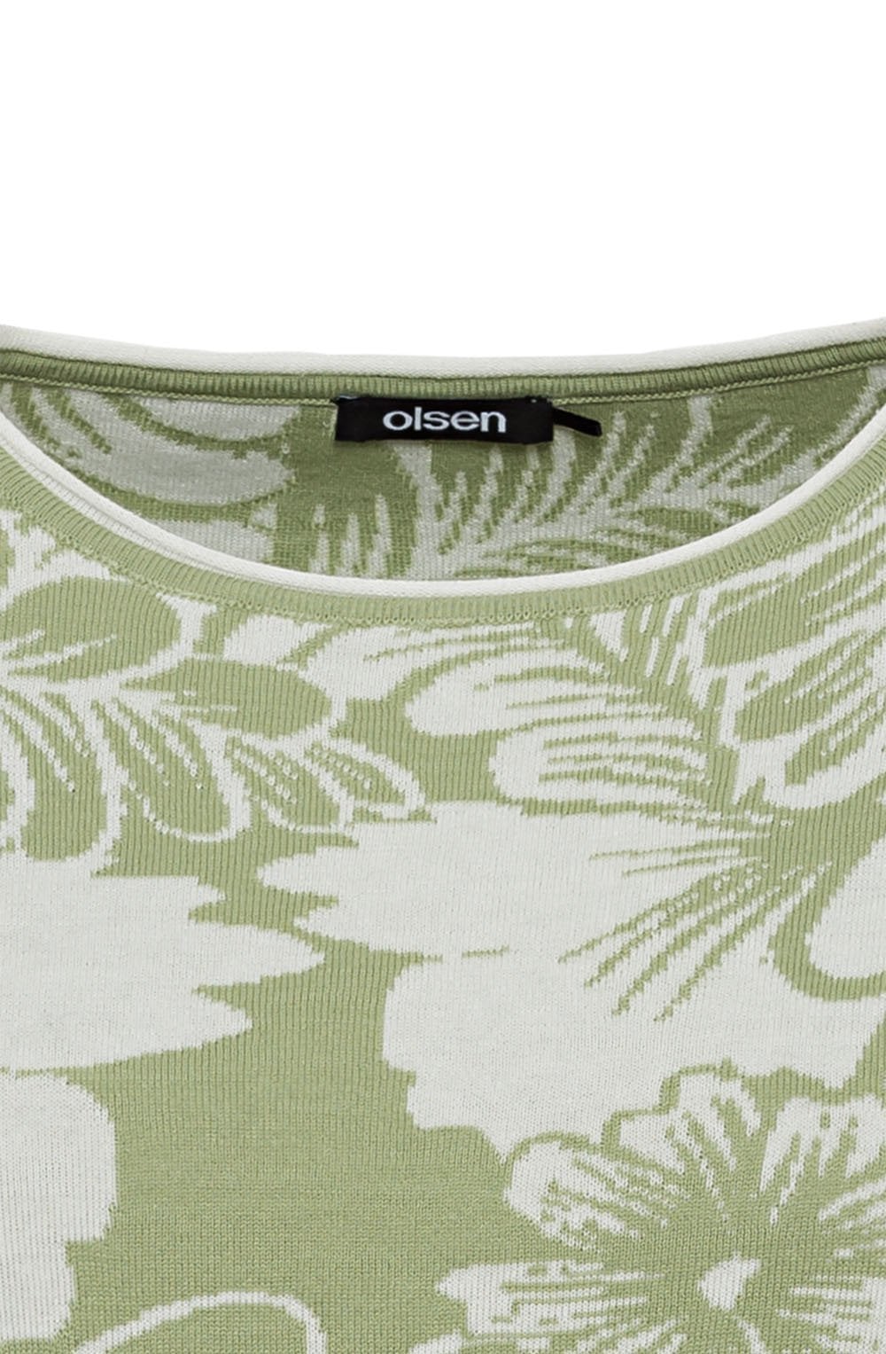 Green Floral Design Jumper