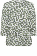 Green Floral Print Top