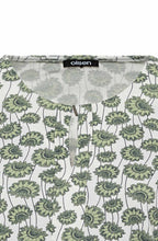 Green Floral Print Top