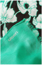 Green Floral Scarf