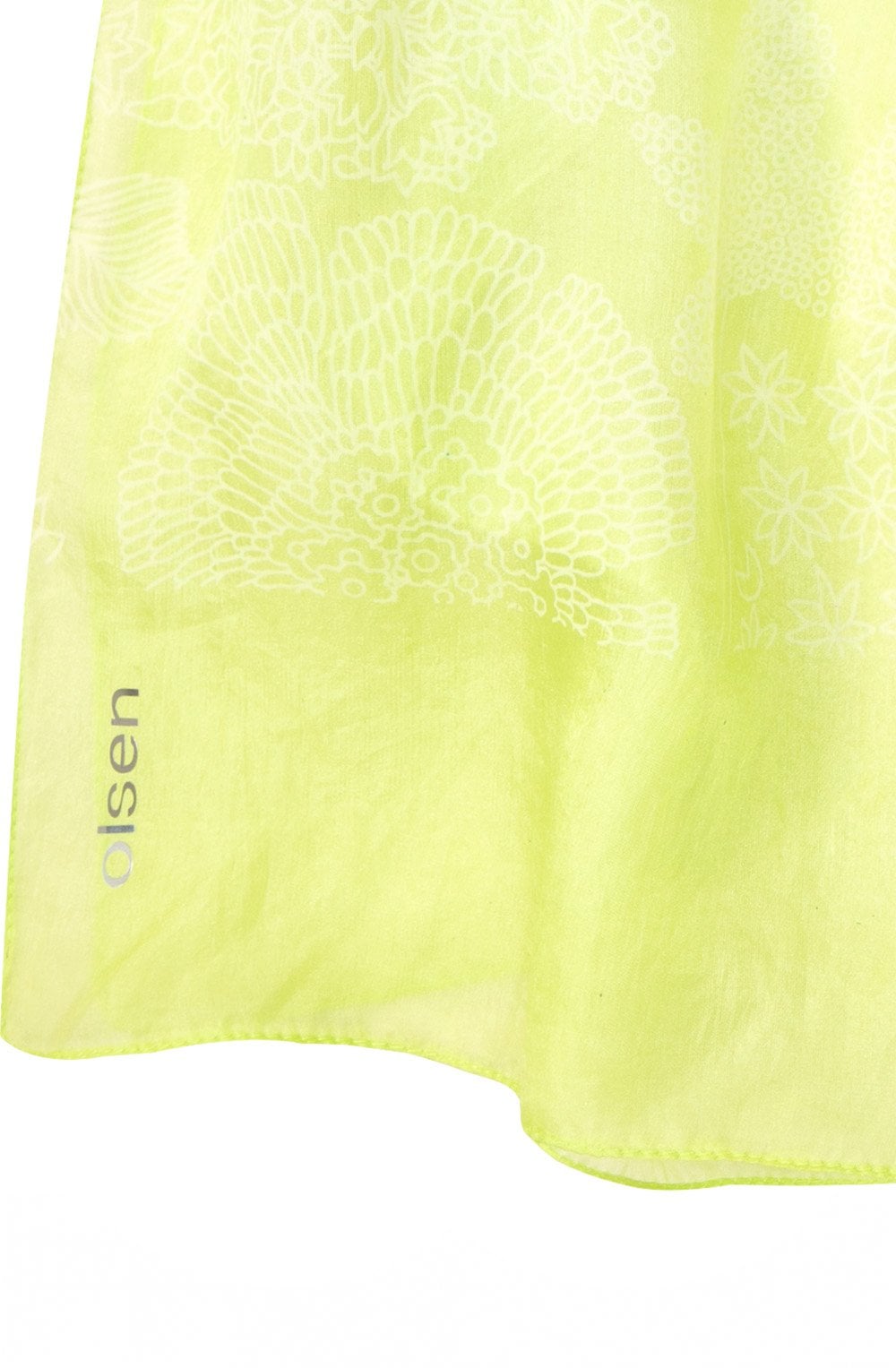 Green Glow Silk Scarf