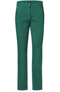 Green Mona Slim Leg Trousers