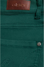 Green Mona Slim Leg Trousers