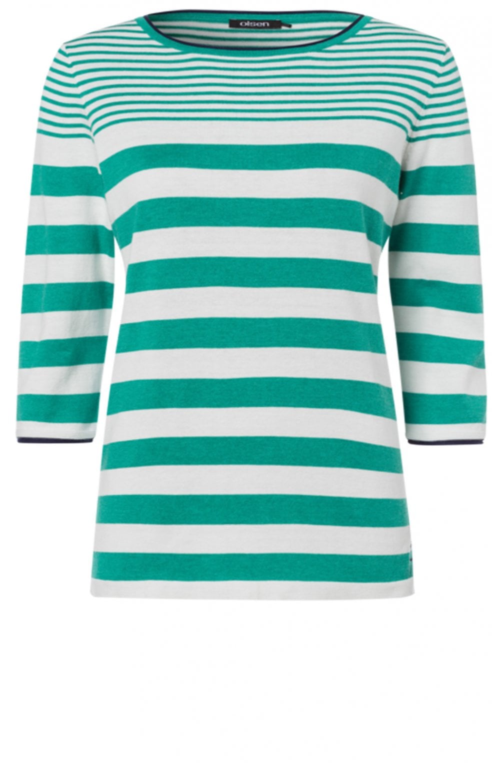 Green Striped Jumper