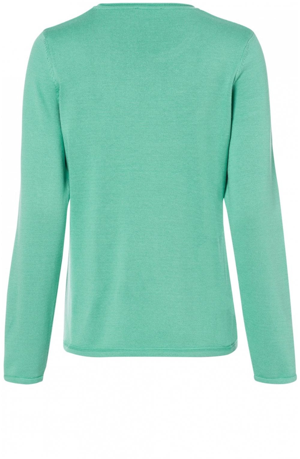 Green Textured Knit Jumper
