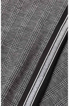 Grey Check Fitted Dress