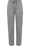 Grey check Lisa Straight Leg Trousers