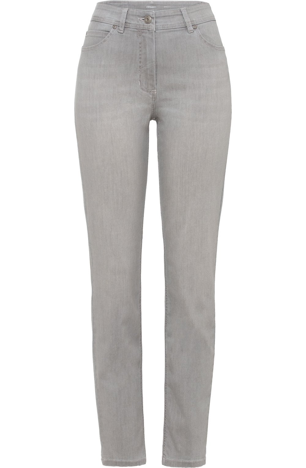 Grey Denim Mona Slim Jeans