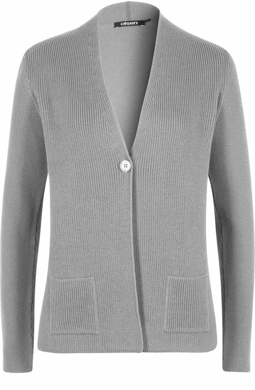 Grey Knit Cardigan