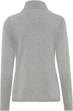 Grey Knit Zip Up Cardigan