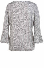 Grey & Off White Patterned Top