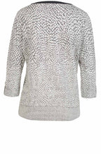 Grey & Off White Patterned Top