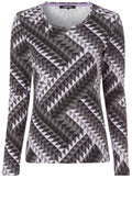 Grey Patterned Top