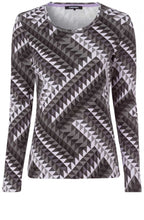 Grey Patterned Top