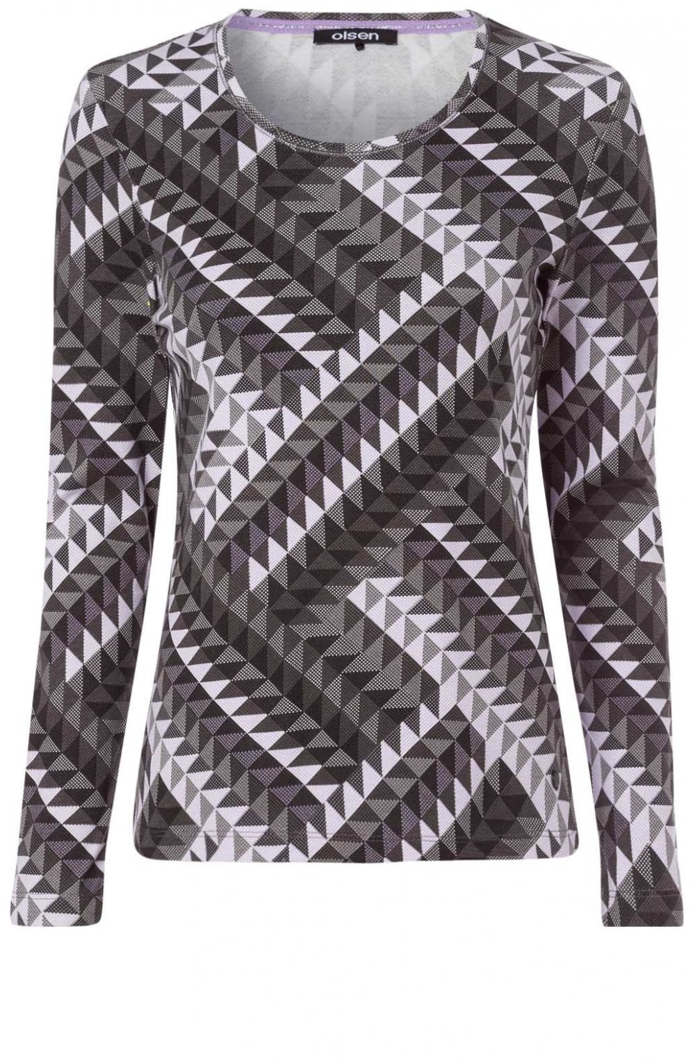 Grey Patterned Top