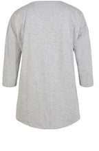 Grey Sequin Detailed T Shirt