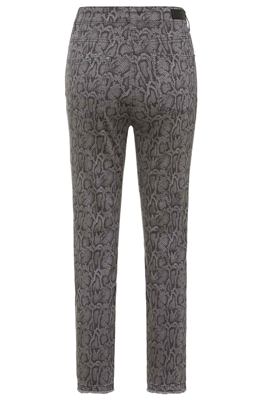 Grey Snake Print Trouser