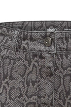 Grey Snake Print Trouser