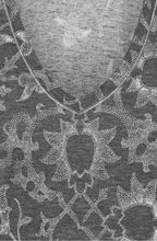 Grey Spotted Mosaic Print Top