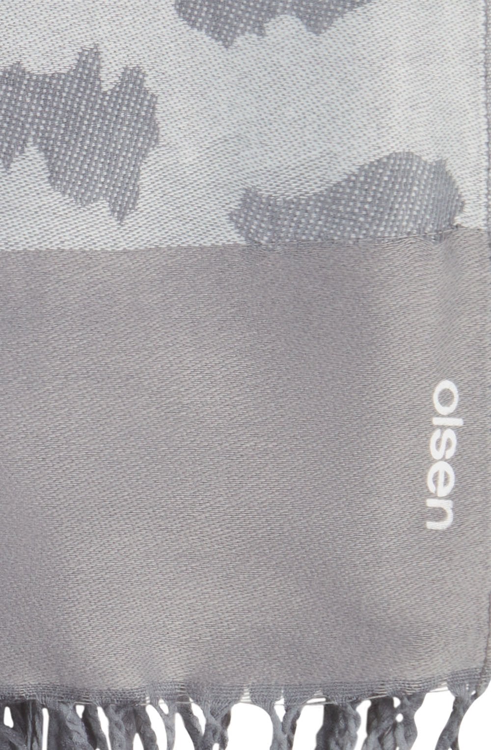 Grey Stone Luxury Tasselled Scarf
