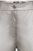 Grey Stone Metallic Mona Straight Trousers