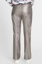 Grey Stone Metallic Mona Straight Trousers