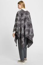 Grey Stone Patterned Knitted Cape