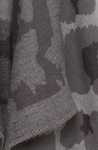 Grey Stone Patterned Knitted Cape