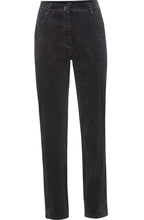 Grey Velvet Crocodile Print Jean