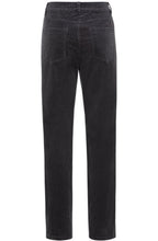 Grey Velvet Crocodile Print Jean