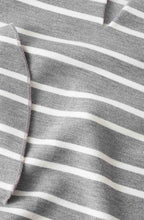 Grey & White Striped Top
