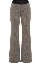 Hazelnut and Black Mona Bootcut Trousers