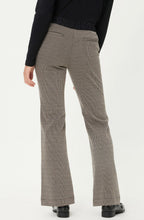 Hazelnut and Black Mona Bootcut Trousers