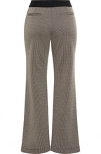 Hazelnut and Black Mona Bootcut Trousers