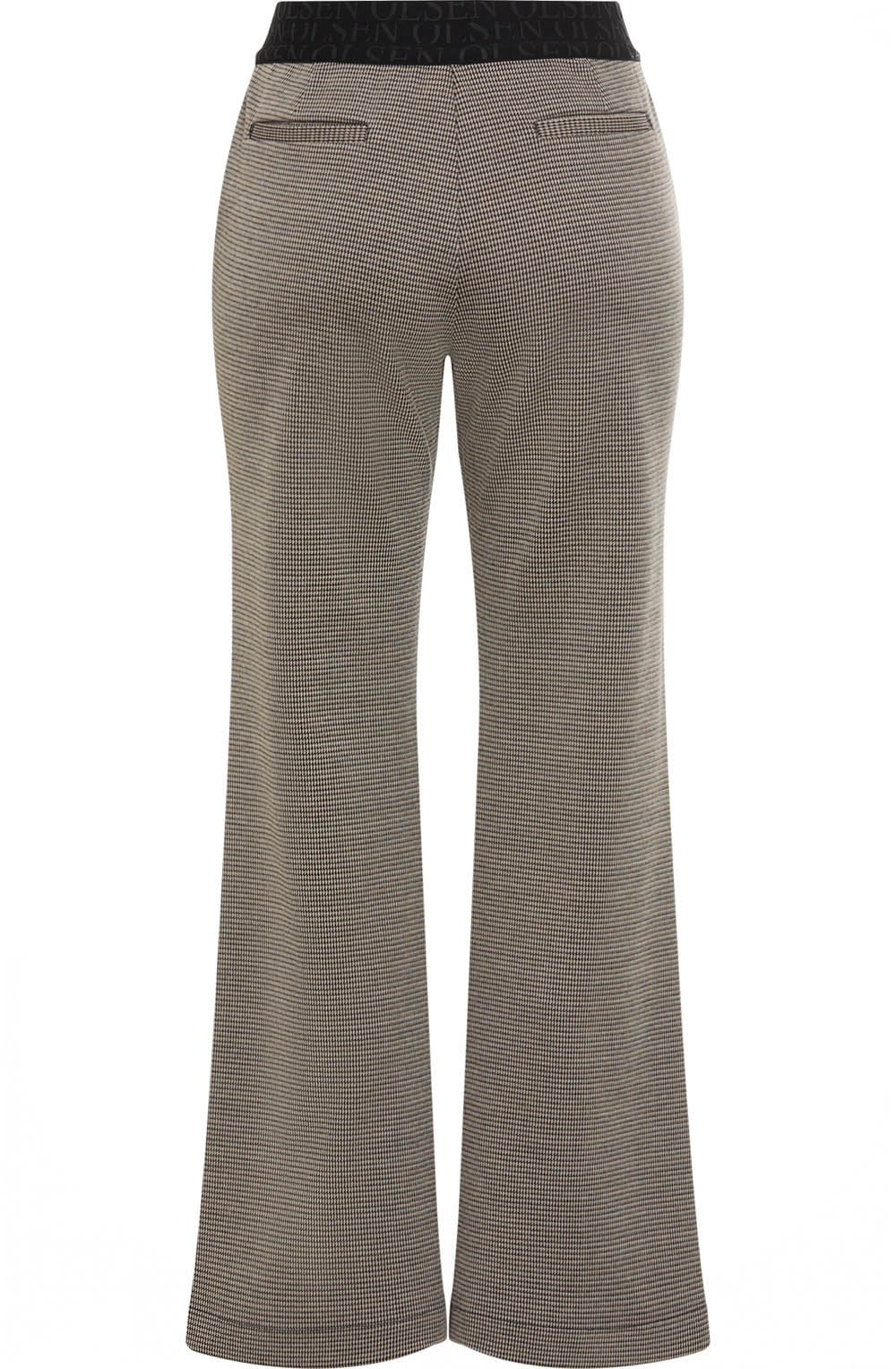 Hazelnut and Black Mona Bootcut Trousers