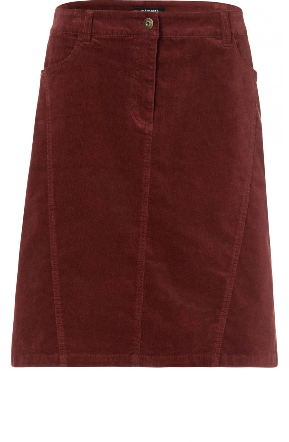 Hazelnut Fine Cord Skirt