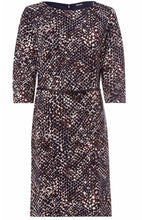 Hazelnut Patterned Jersey Dress