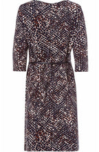 Hazelnut Patterned Jersey Dress