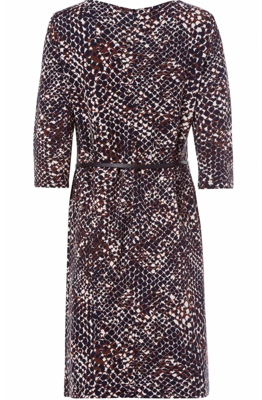 Hazelnut Patterned Jersey Dress