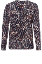 Hazelnut Patterned Jersey Top