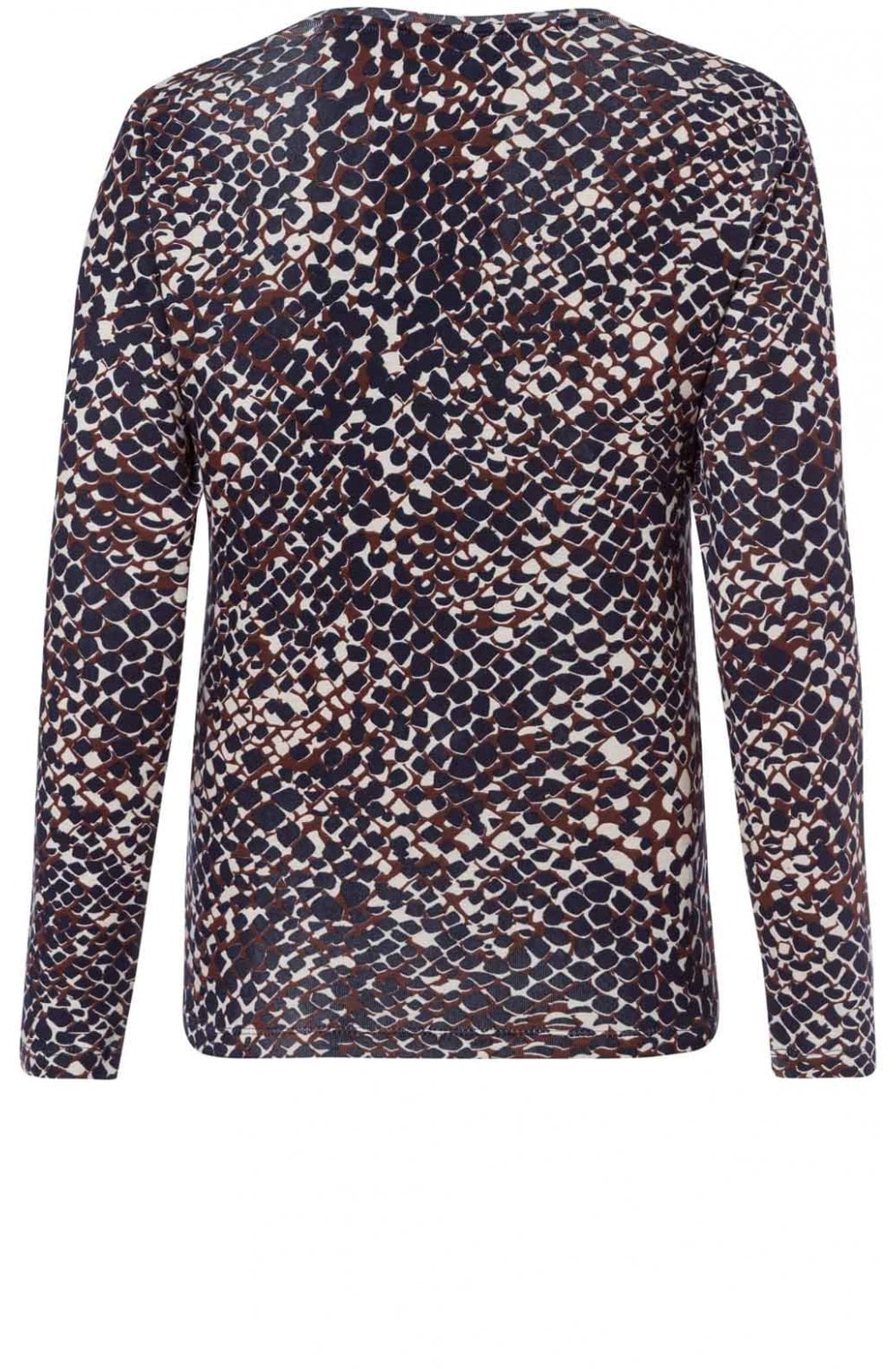 Hazelnut Patterned Jersey Top