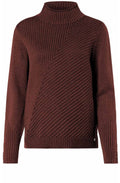 Hazelnut Ribbed Knit Jumper