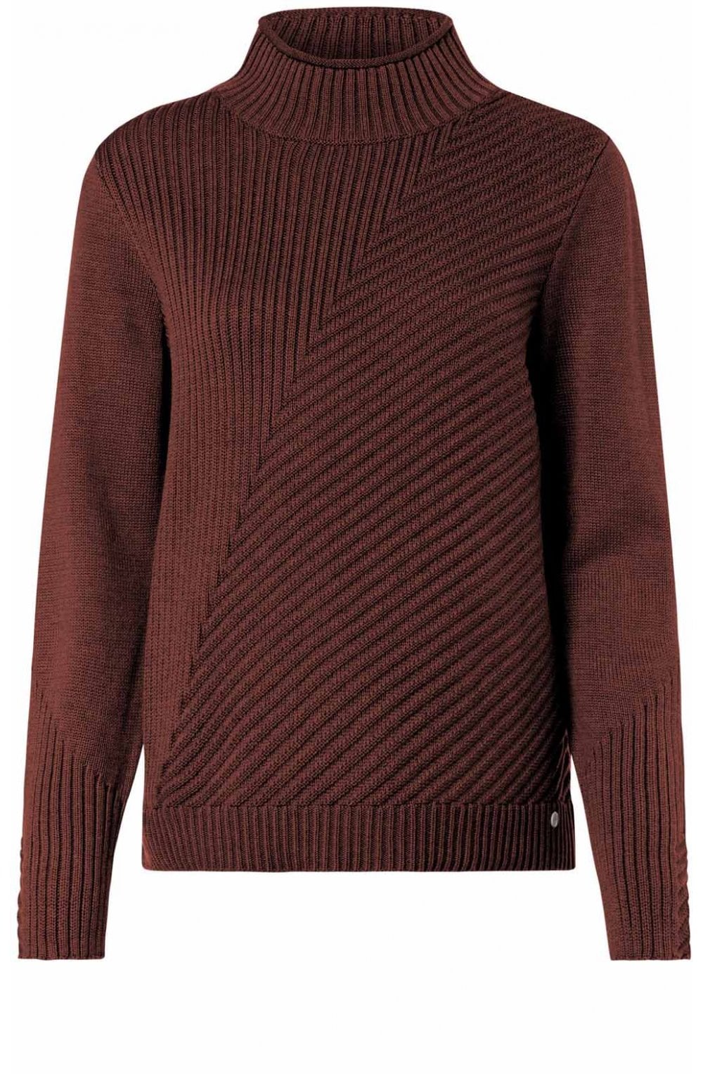 Hazelnut Ribbed Knit Jumper