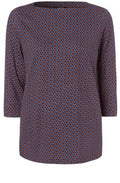 Hazelnut Spot Print Top