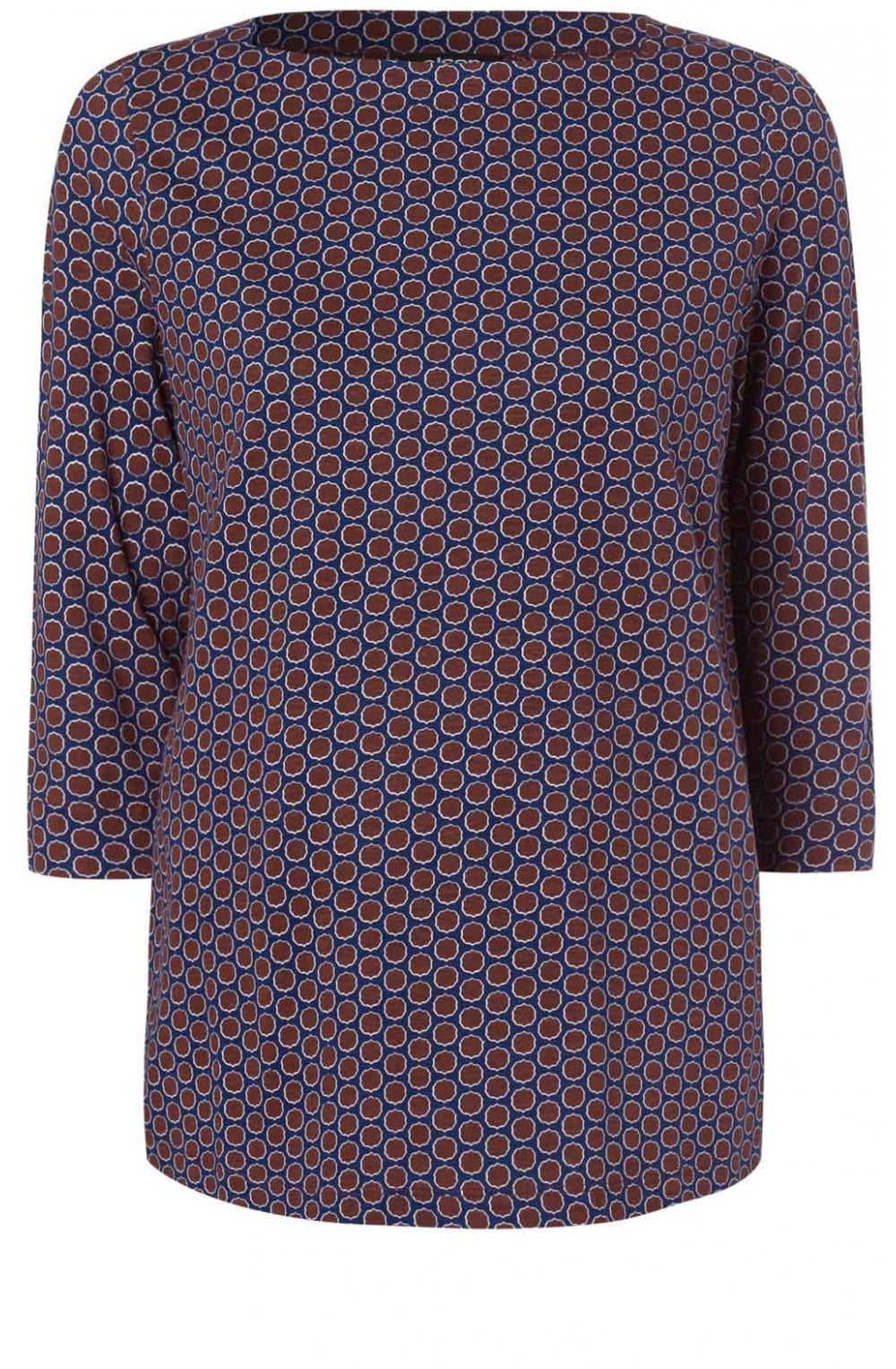 Hazelnut Spot Print Top