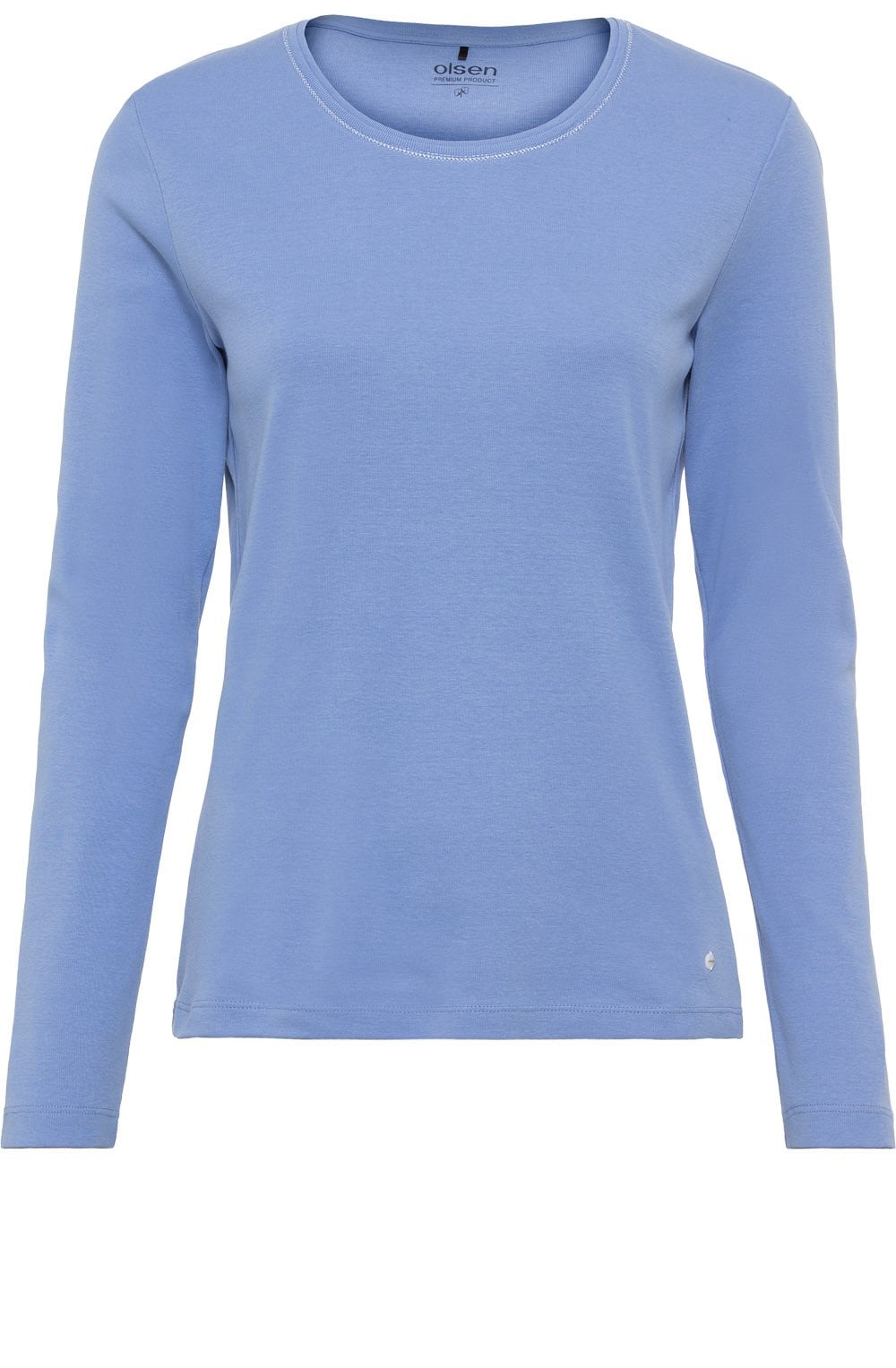Heather Blue Long Sleeved Jersey Top