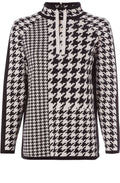 Houndstooth Check Jumper